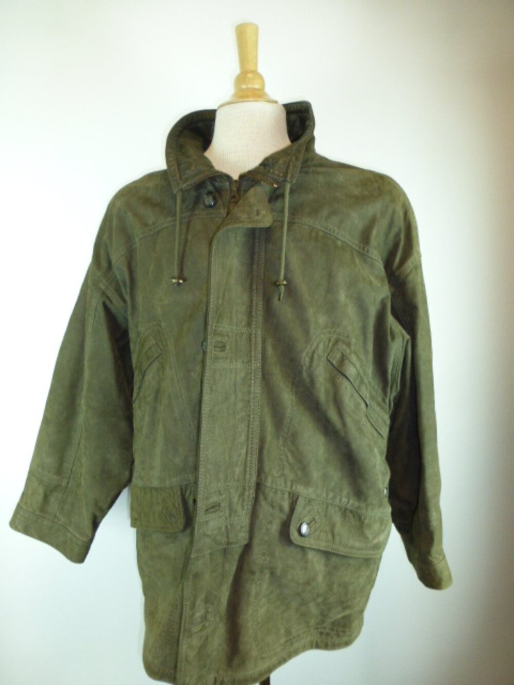 ANNA PIAZZA PITTI LEATHER JACKET SIZE I50 L XL MADE IN ITALY
